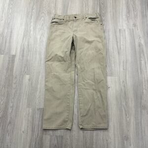 Vintage Dickies Carpenter Pants Men's 36x32 Beige Workwear Work Canvas 90s